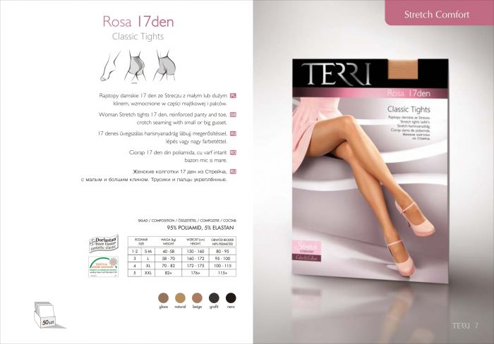 Terri Stretchcomfort Rosa17 Den   Catalog | Pantyhose Library